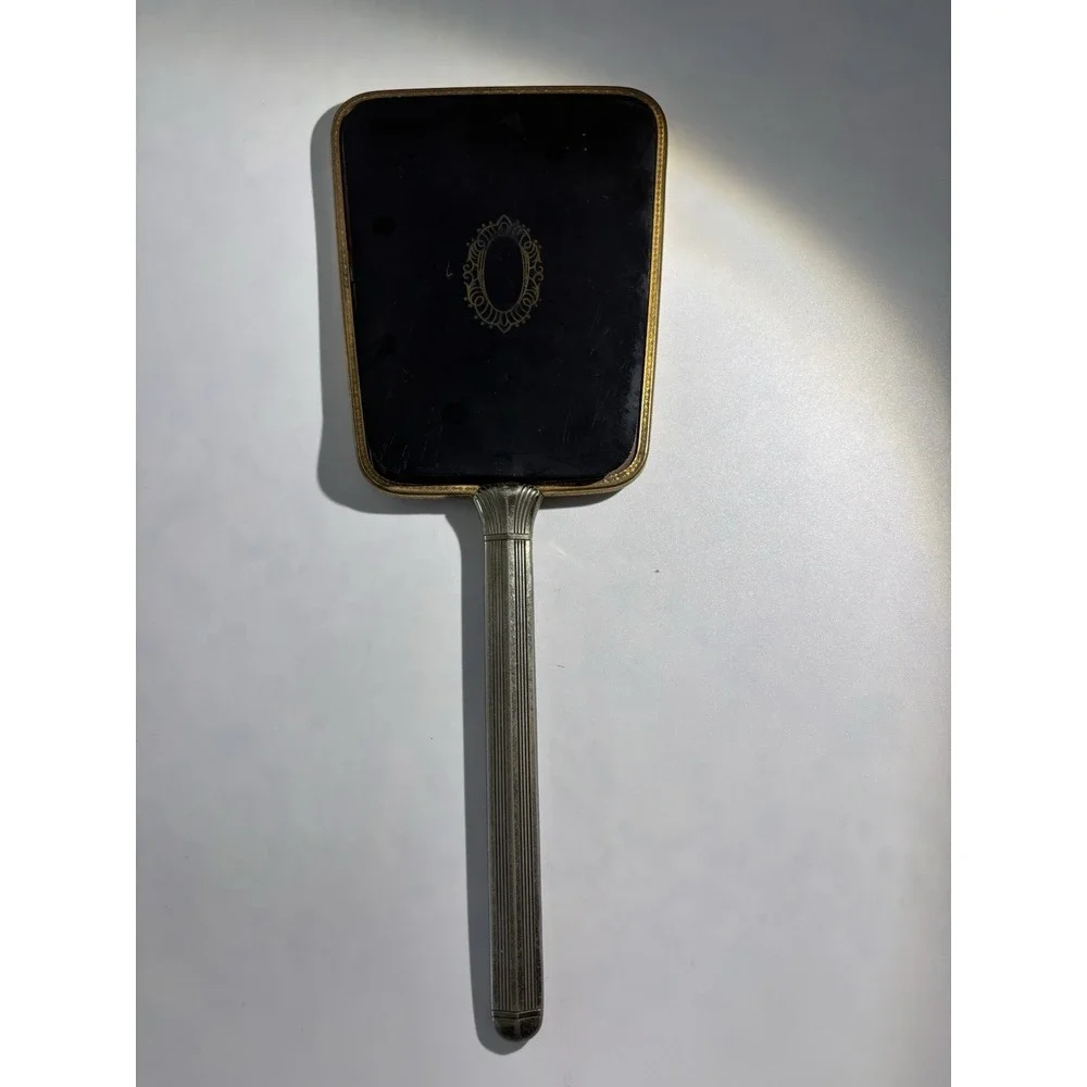 Vintage‎ Art Deco Hand Mirror Likely From The Early 20Th Century Vintage Brass